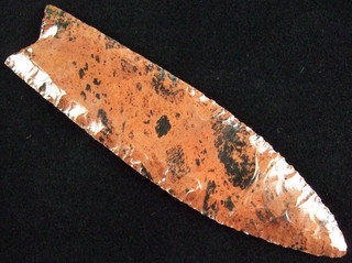 Exceptionally Fine 6 1/4 inch California Clovis Point with COA Arrowheads