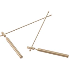 2PCS Pure Copper Metal Detection Rod, Copper Dowsing Rods Upgraded Flexible Rota