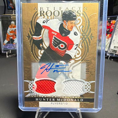 Upper Deck Artifacts Hunter McDonald #182 Material Gold Auto /199 Flyers