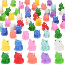 50-Pack Mini Resin Frogs, Miniature Small Tiny Frog Figurines [Multicolor]