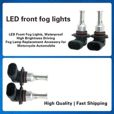 9005 9006 LED Headlights Kit Combo Bulbs 6500K High Low Beam Super White Bright