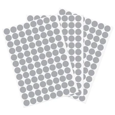 3 Sheet/288Pcs 15mm Dia Self Adhesive Screw Hole Cover Stickers Gray