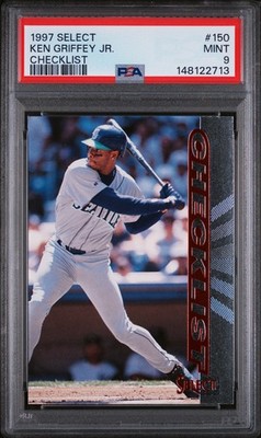 1997 SELECT CHECKLIST #150 KEN GRIFFEY JR. PSA 9