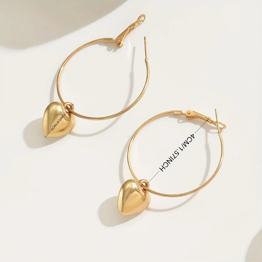 UK Women Silver Gold Hoop Stud Earrings Fashion Ladies Girls Jewellery Gift - Image 4 of 4