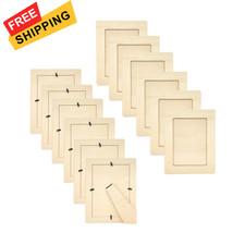 Cregugua Pack of 12 Wooden Picture Frames Photo 5X7“ 12 Pack, beige 