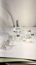 Vintage crystal accent Boudoir lamp project create gift J