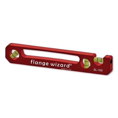 Standard Pocket Levels, 9 in, 3 Vials Flange Wizard FLANGE WIZARD SL100