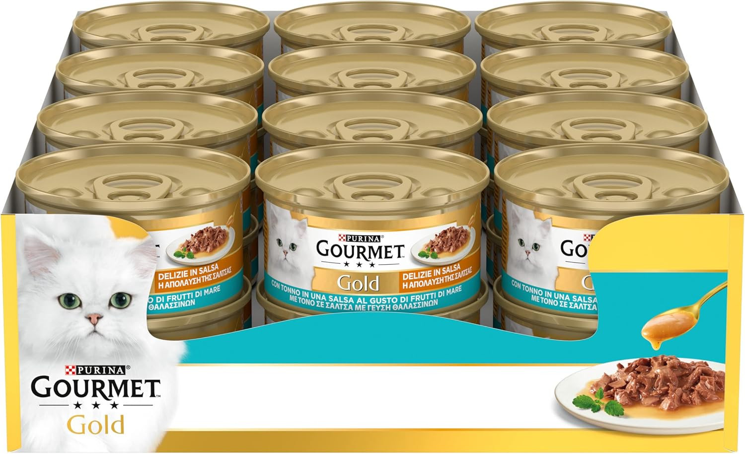 Gourmet Gold Delizie in Salsa al Tonno - 24 Lattine da 85g per Gatti