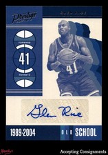 2017-18 Prestige Old School Signatures Glen Rice AUTO HORNETS