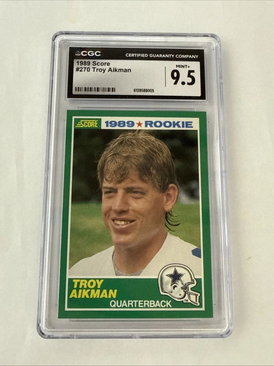 Troy Aikman Football SCORE Rookie Sports Trading Card Singles for