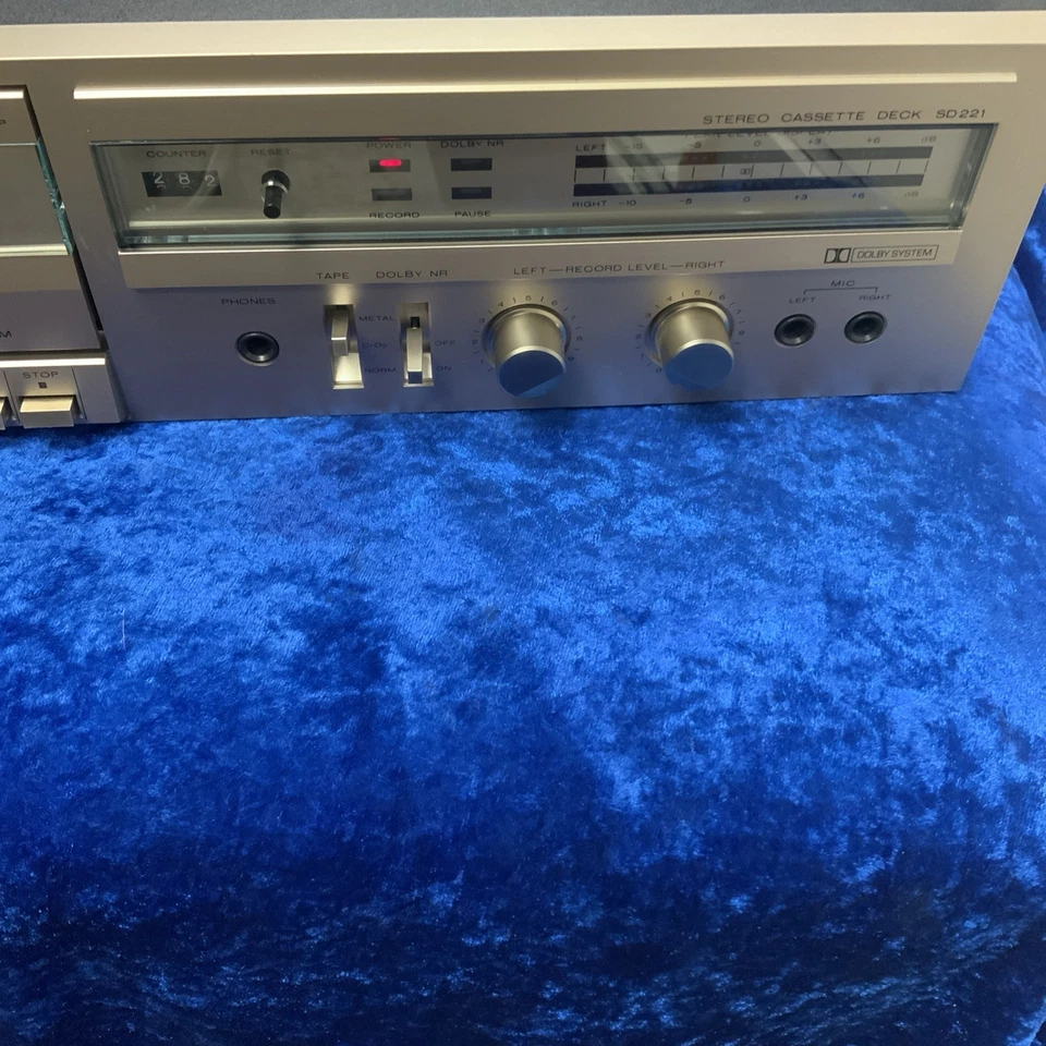 Reproductor grabadora de cinta estéreo Marantz SD 221 de colección de los años 80 funciona Foto 3 de 4