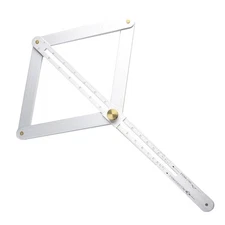 Square Protractor Protractor Stainless Steel Tool 17.1cm Silver Artifact