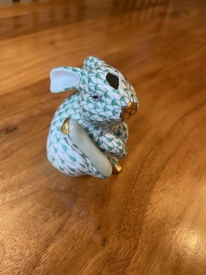 Herend Porcelain Figurine Green