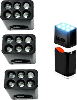 High Lumens Mini LED Flashlight - Compact 9Volt Pocket Torch with Multi Modes...