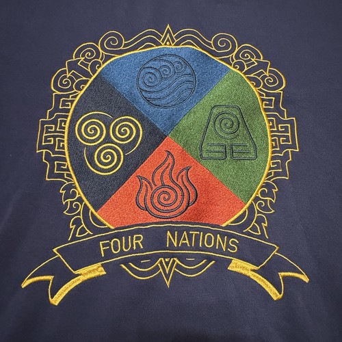 Avatar The Last Airbender Sweater Unisex Adults Sz Medium Four Nations Pullover - Picture 2 of 9