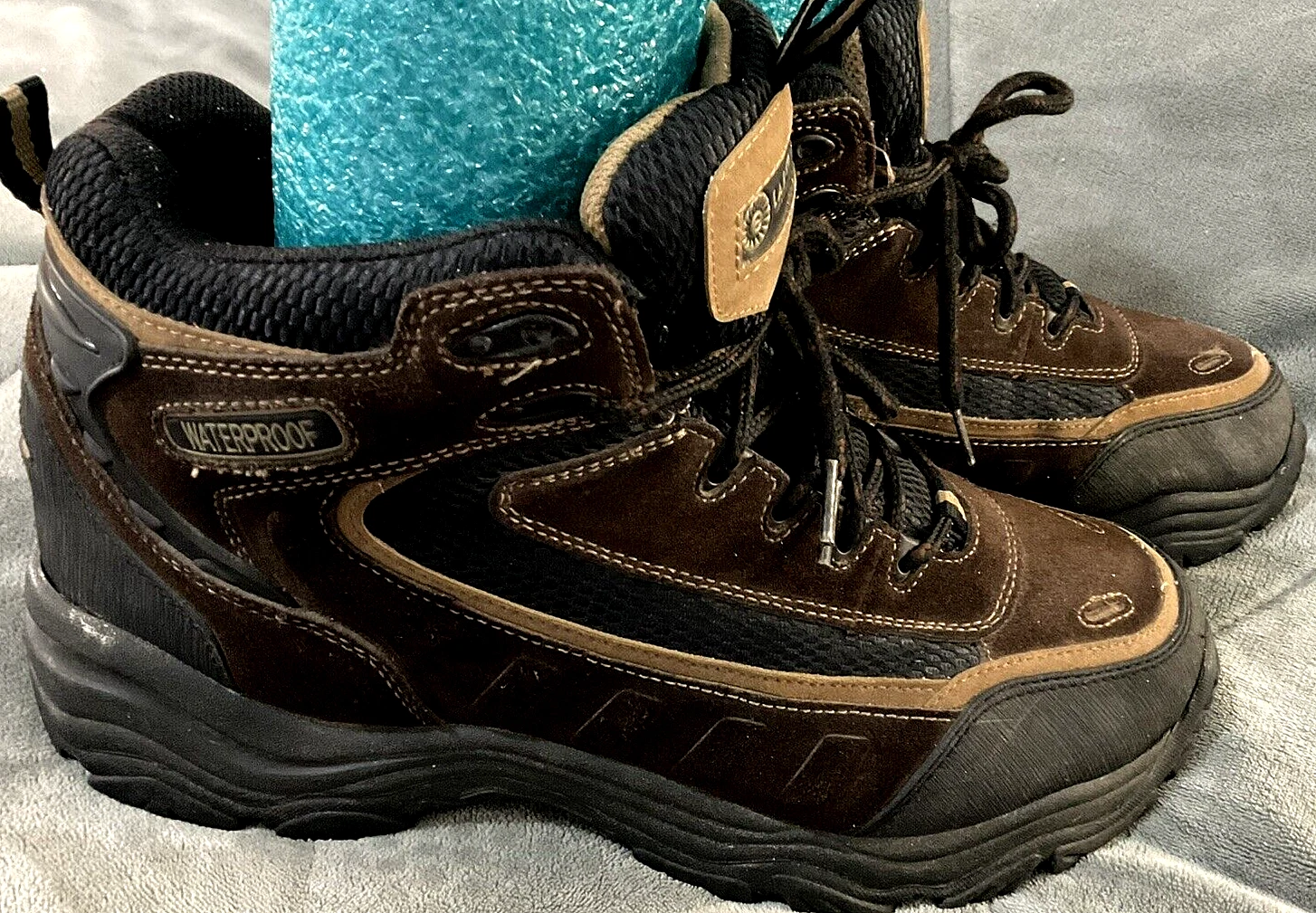 Earth Shoe Summit Mens Brown Black Leather Lace Up Waterproof Insulated Boots 13