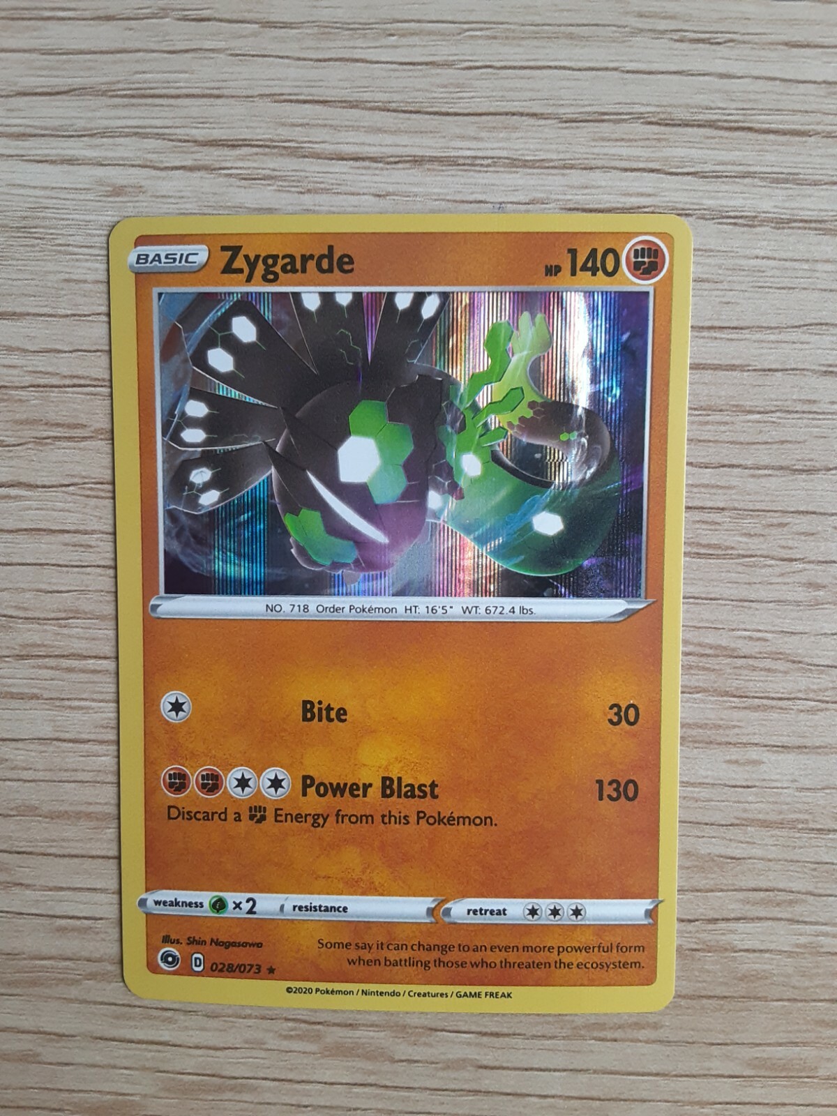 Zygarde - 28/73 Champions Path - Holo Rare Pokemon Card - Pack Fresh - MINT
