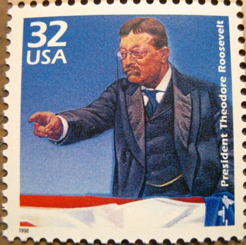 Theodore Teddy Roosevelt Rzadko czysty MNH US Znaczek pocztowy Scott 3182B - Zdjęcie 1 z 2