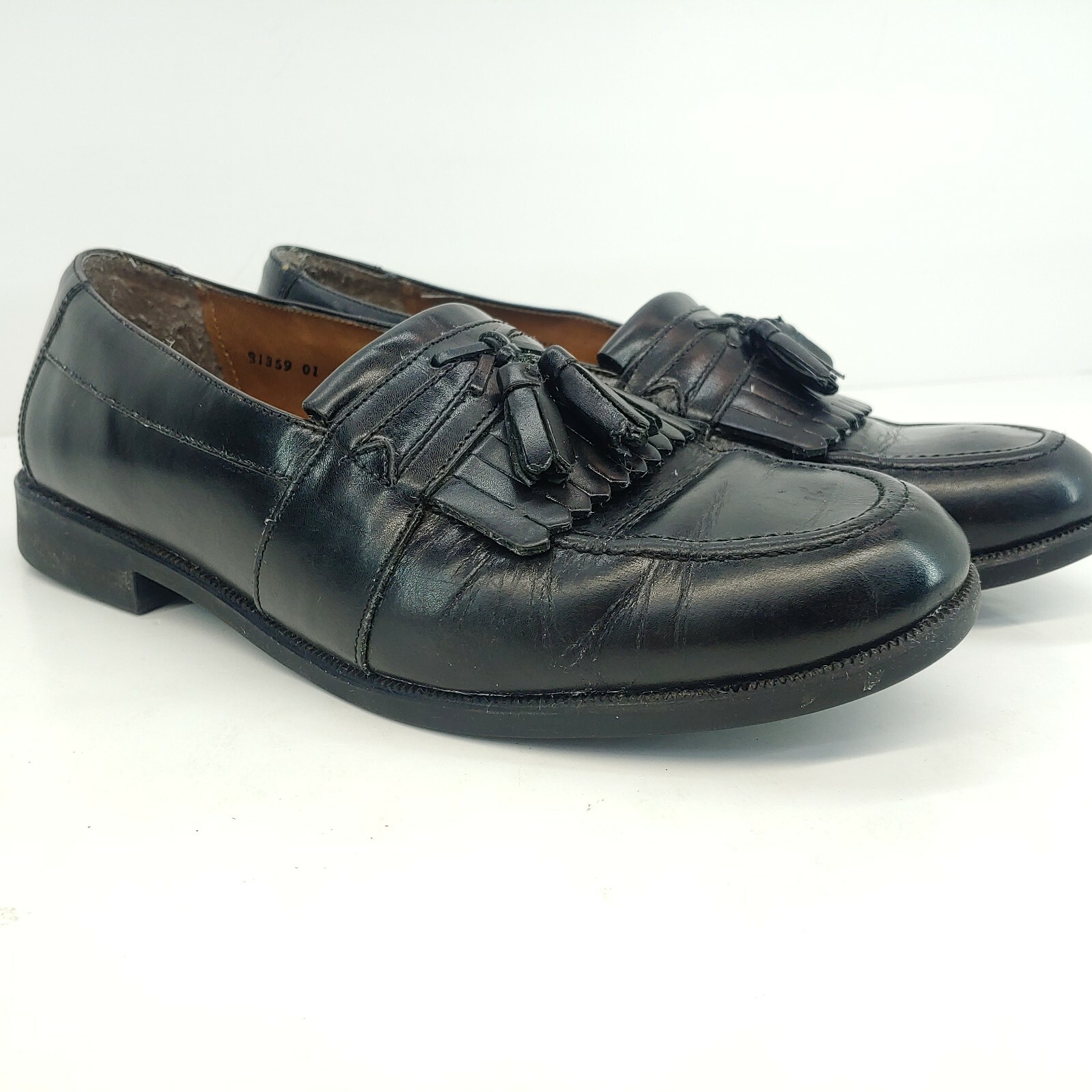 SAOLA Nunn Bush Mocassino Kilt Nappa Pelle Nero Uomo Taglia 10 5M Comfort Gel