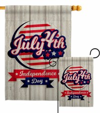 Independence Freedom Garden Flag Fourth of July Patriotic Decorative Yard Banner