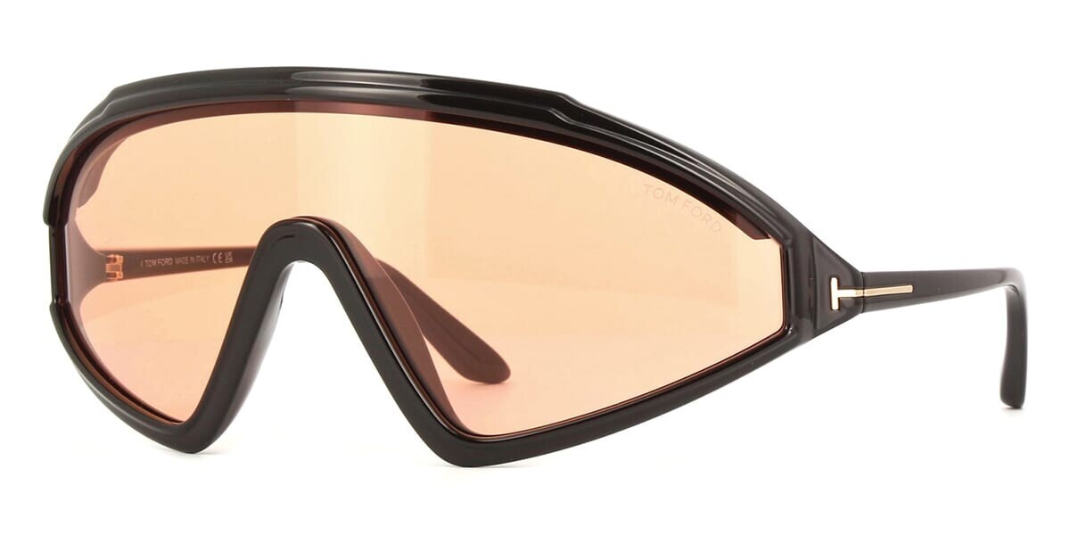 TOM FORD Sunglasses FT 1121 LORNA 01E Black Brown lenses Eyewear Shades Optical