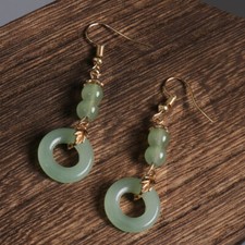 UK 1 Pair Retro Cloisonne Chinese Hanfu Earrings Eardrop Earring Jewelry Gift