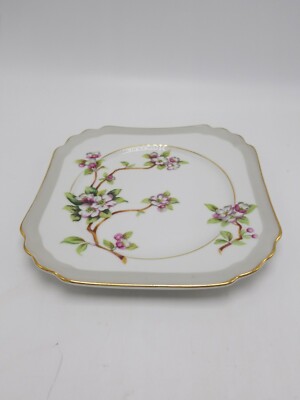 Gold Coast ''Appleblossom'' Square Dessert / Salad Plate 7 Inch