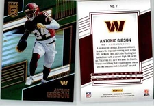 Antonio Gibson 2022 Donruss Elite Green #11 Commanders