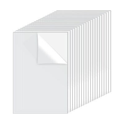 20Pcs 10x15cm Clear Acrylic Sheet 1mm Thick, Clear Plexiglass Panel for Picture