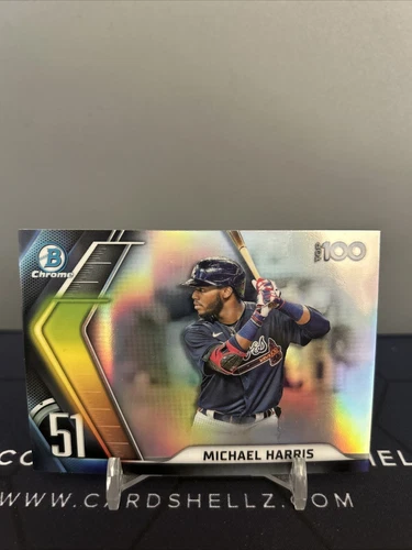 2022 Bowman Chrome Top 100 Michael Harris Atlanta Braves