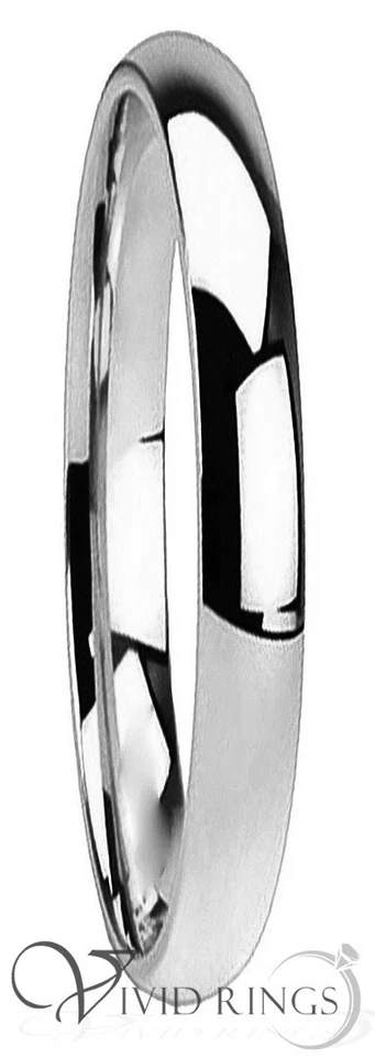 Обручальное кольцо из нержавеющей стали с высокой полировкой размер от 3,5 до 14,5 - Изображение 3 из 4