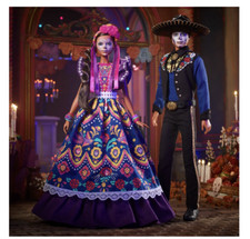 NEW 2022 BARBIE KEN Dia De Los Muertos Day of The Dead Doll SET of 2 NEW BOX