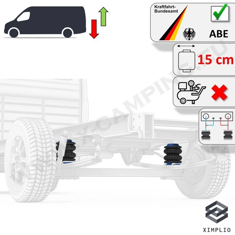 Suspension Pneumatique Z6 Circ Double pour Ducato X250 X290-X295 14-21 Campeur - Photo 2/4