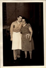 Vintage Found Photograph Smiling Friends in a Warm Wear and Tear Embrace