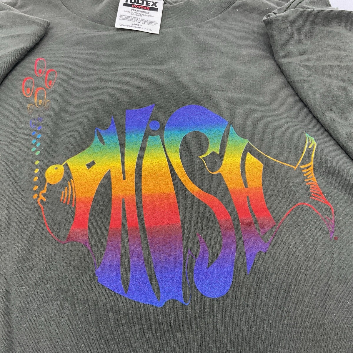 1990's PHISH* vtg rock band concert tour tee t-shirt (L) 90's