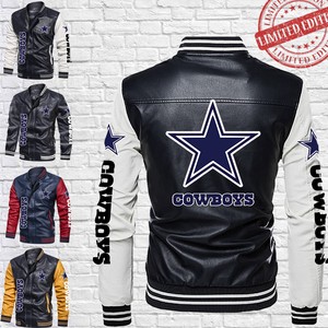 dallas cowboys leather jacket 3xl