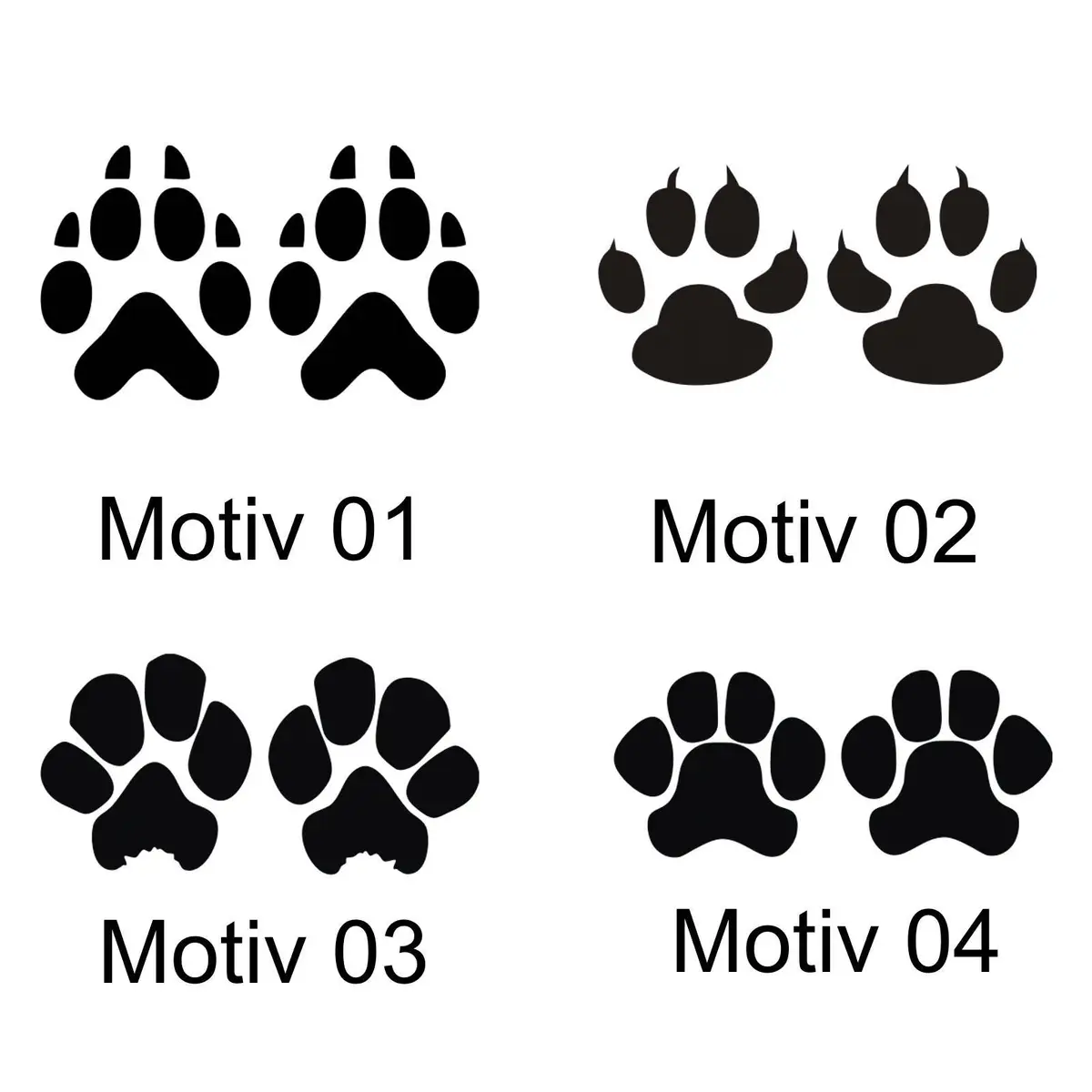 Pfotenabdruck-Aufkleber Für Hundepfoten Autoaufkleber Modellieren