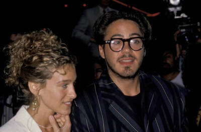 Robert Downey Jr & Sarah Jessica Parker at Ghostbusters II H - 1989 Old Photo 2
