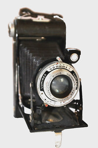 Ancien Appareil Photo à Soufflet LUMIÈRE SPECTOR - Objectif 1:45 F=105 - Pour Décoration
