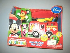 New Fisher Price Disney Junior Mickey Mouse Clubhouse SAVE THE DAY FIRE TRUCK
