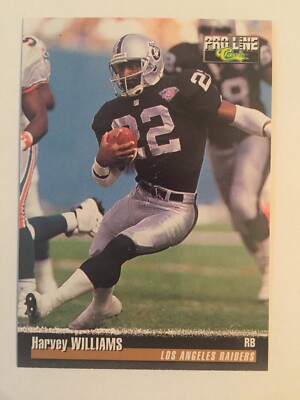 1995 Classic Pro Line Football #347. Harvey Williams.