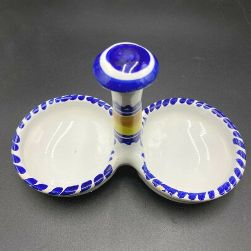 Vintage Ceramic Rdo.de MIJAS Salt and Pepper Shakers with tray holder set - Picture 6 of 6