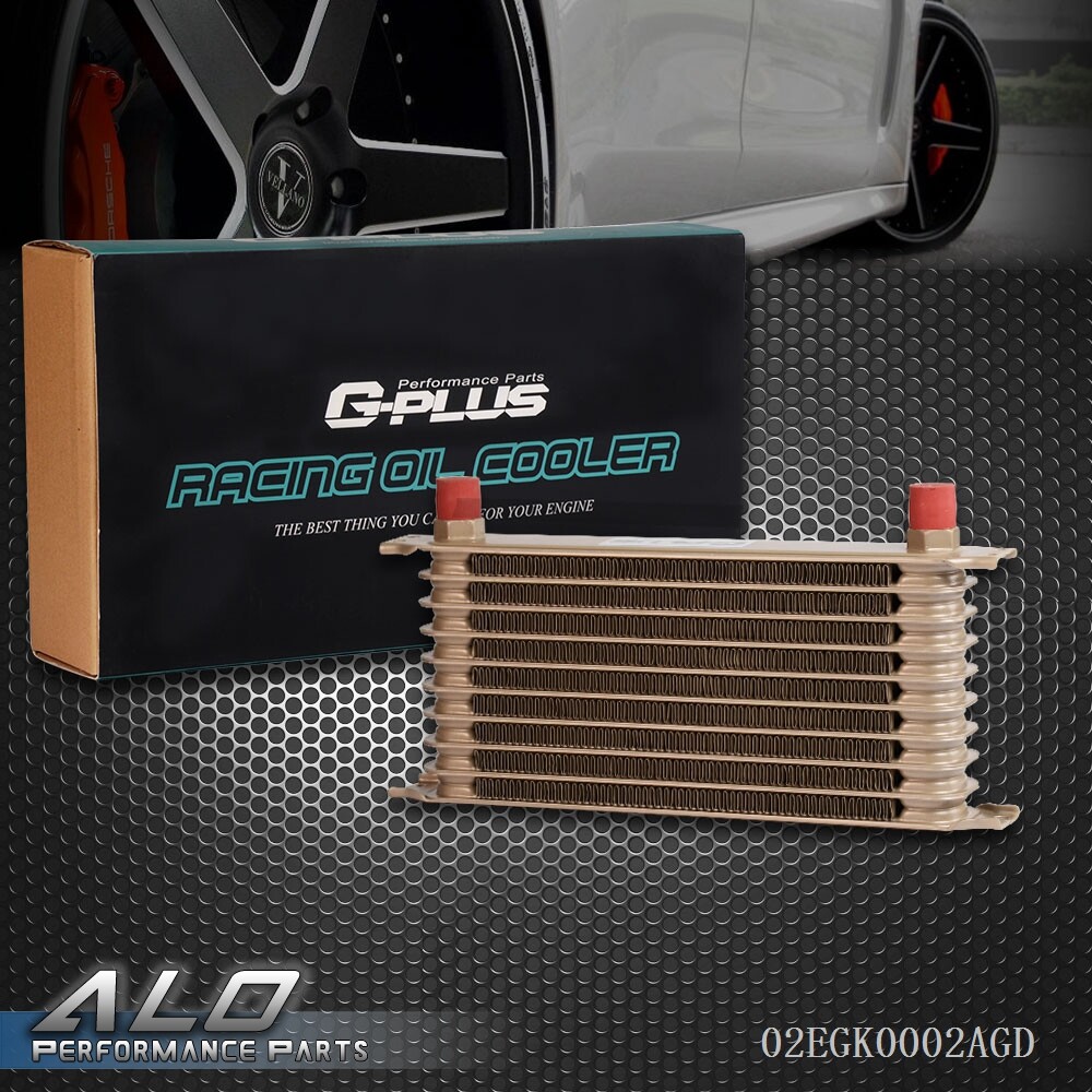 Universal 10 Row 10AN Full Aluminum Transmission Engine Oil Cooler