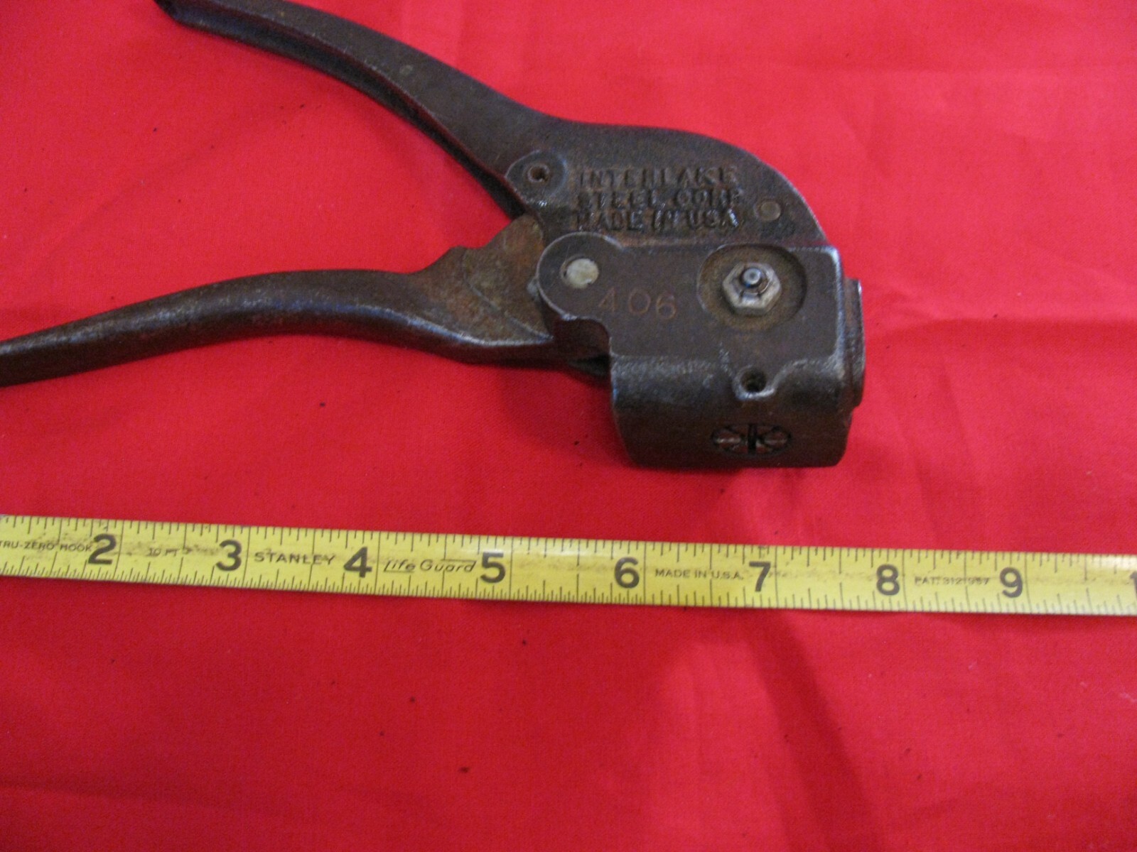 INTERLAKE 406 PISTOL GRIP STEEL STRAPPING BANDING TOOL BANDER ORIGINAL