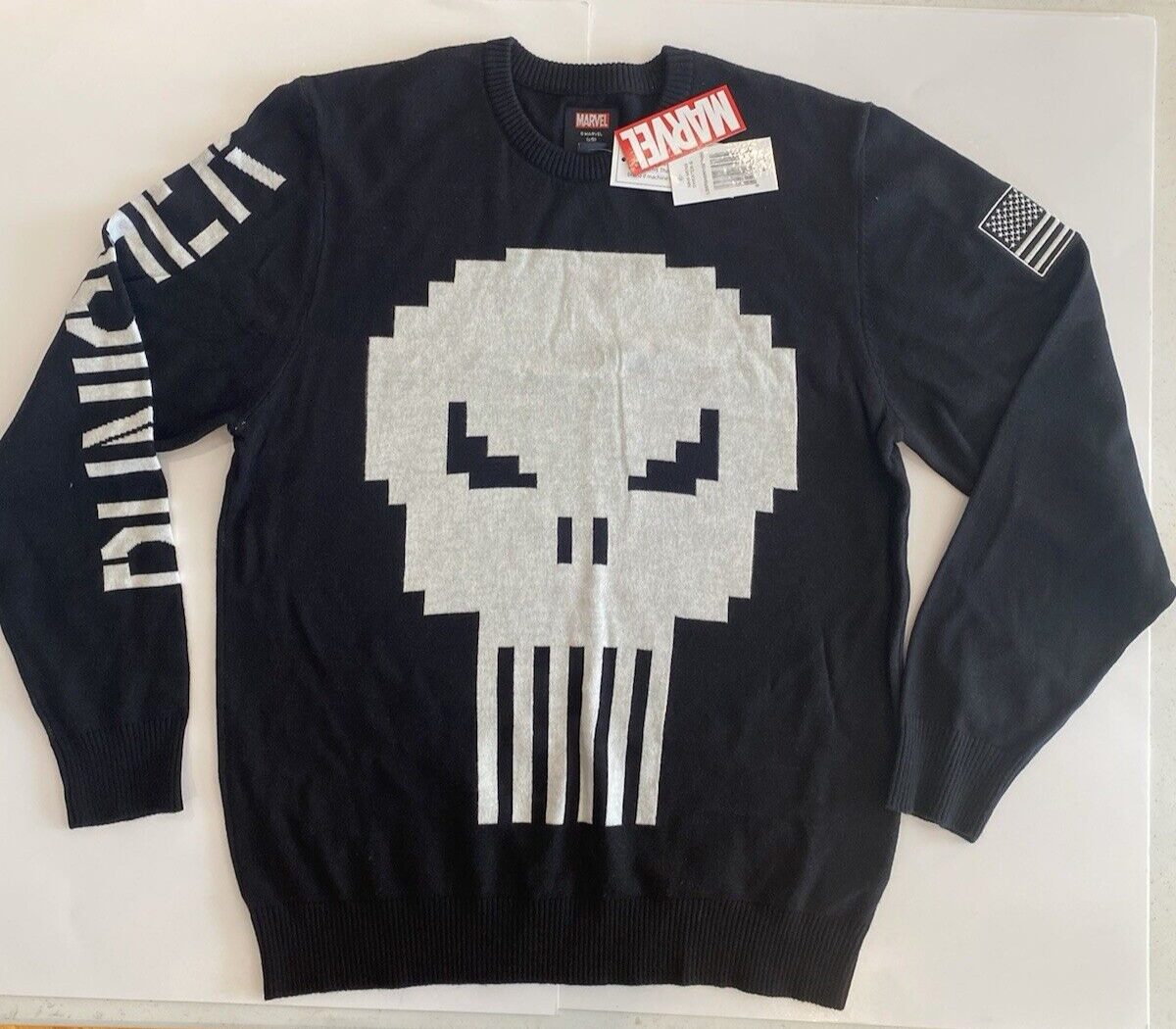 The Punisher Skull Punisher Christmas Jumper Marvel Comics The