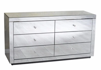 PALAZZO INT Cassettiera a specchio cassettiera armadio cassettiera in vetro biancheria mobile in vetro