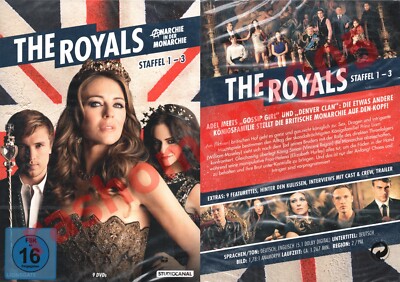 DVD THE ROYALS TV SERIES SEASON 1+2+3 BOX Elizabeth Liz Hurley