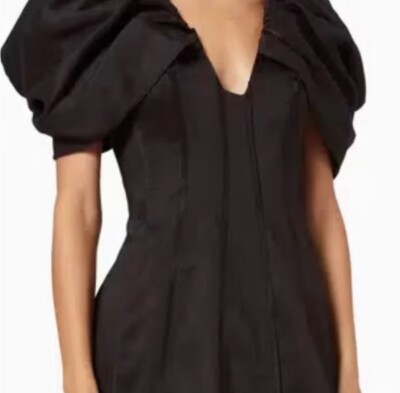 AJE Admiral Butterfly-Sleeve Linen-Blend Mini Dress Black Size US 0 | eBay AJE Admiral Butterfly-Sleeve Linen-Blend Mini Dress Black Size US 0 | eBay
