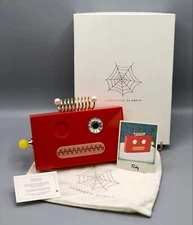 Charlotte Olympia ROBY Embellished Perspex Clutch Red Missing Eye /b