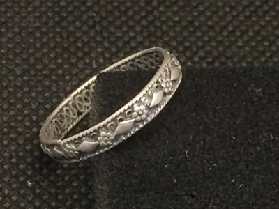 Silver ring costume ring 925 silver 1.3 g 18 mm internal dimension women's ring girls' ring